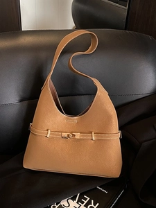 Women Large Capacity Tote Bag Vintage PU Leather Hobo Bag Minimalist Single Shoulder Underarm Bag Fashion Commuting Handbag