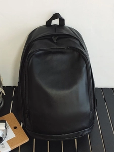 Women Minimalist PU Leather Backpack Large Capacity Waterproof Fashion School Bag Daily Casual Travel Laptop Daypack