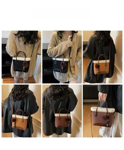 Collage de mini sacs bandoulière chics montrant diverses couleurs et options de style
