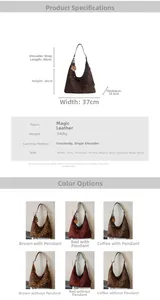 Size specifications and multi-color options for suede leopard print crossbody bags