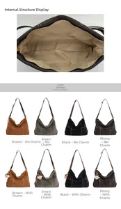 Detailed internal structure and multi-color display of large capacity tote bag