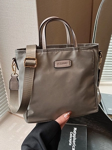 Casual Women Nylon Bucket Bag Water Resistant Crossbody Handbag With Adjustable Wide Strap Lightweight Daily Commute Shoulder Bag