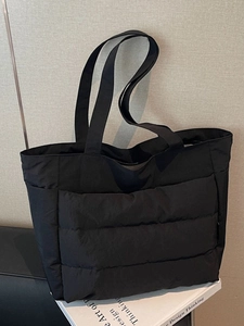 Women's Large Capacity Quilted Tote Bag Lightweight Puffer Shoulder Bag For Daily Commuting Travel Casual Padded Handbag