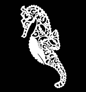 Seahorse Shape Wine Glass Place Cards Hollow Laser Cut Pearlescent Paper Name Cards For Wedding Party Banquet Table Decoration