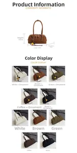 Detailed size infographic for retro Boston bag showing 30x15x9cm dimensions and five colors