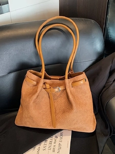 Retro Large Capacity Women PU Woven Tote Bag Braided Shoulder Bag Simple Fashion Texture Handbag For Daily Office Travel