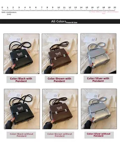 Détails du mini sac à dos avec broderie papillon en noir, marron et argent brillant