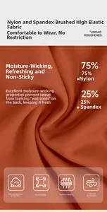 Close-up of 75% nylon and 25% spandex fabric with soft brushed texture for yoga leggings