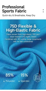 Detail of 85% polyester and 15% spandex blue ribbed fabric with high elasticity
