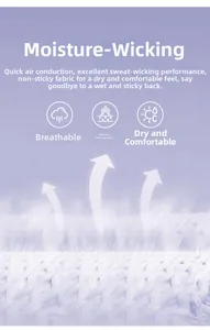Tissu respirant violet pour haut de yoga avec structure en maille anti-humidité