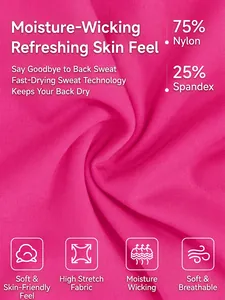 Détail du tissu de sport rose en 75% Nylon et 25% Élasthanne pour vestes de fitness