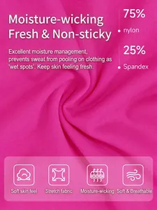 High-waisted pink flare yoga pants in 75% nylon and 25% spandex breathable stretch fabric