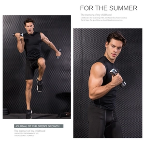 Ensemble de compression sport pour homme avec tissu extensible évacuant l'humidité