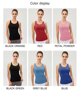 Aperçu des couleurs du débardeur de sport dos nageur en tissu extensible à séchage rapide