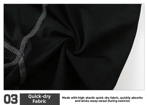Macro shot of quick-dry elastic fabric with durable flatlock four-needle six-thread seams