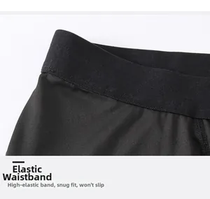 Detail des hochelastischen breiten Bunds der Kompressionshose für Herren beim Sport