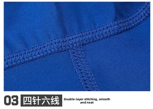 Vue macro détaillée des coutures plates et de la double surpiqûre du short de sport