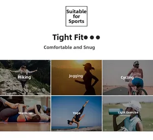 Detailed views of camouflage sports leggings in hiking, jogging, and yoga scenarios