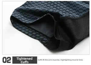 Gros plan des poignets ajustés avec tissu en maille respirante sur un maillot de sport