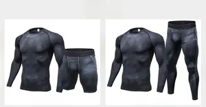 Close-up of 3D honeycomb textured compression set showing long sleeves and pants