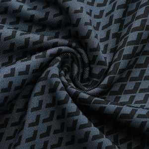 Macro shot of breathable 3D printed geometric fabric with elastic compression texture