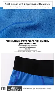 Dettaglio dei pannelli in mesh traspirante e della fascia elastica dei pantaloncini