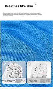 Macro shot of breathable honeycomb mesh fabric and moisture-wicking fiber structure