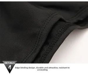 Close-up of the durable edge binding and reinforced stitching on the black sports hoodie