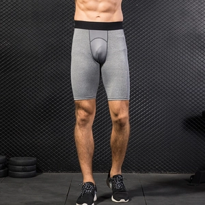 Pantaloncini a compressione Pro da uomo con inserti in mesh traspirante grigio e nero