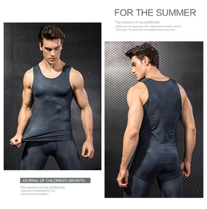 Close-up of flexible 3D honeycomb textured grey compression vest showing high elasticity
