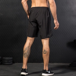 Short de sport noir respirant pour homme, séchage rapide pour le fitness