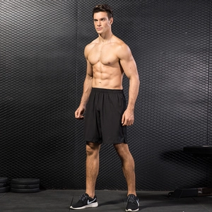 Short de sport homme en tissu respirant à séchage rapide pour le fitness et le running