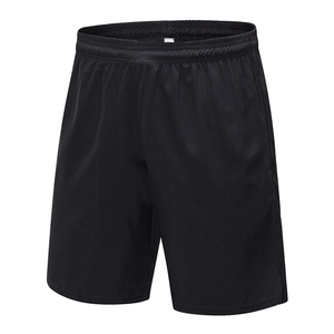 Short de sport respirant noir pour homme avec taille élastique pour la course et fitness