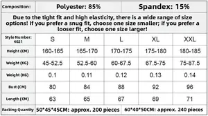Size chart for men's 3D print compression tank top with material specs and body metrics