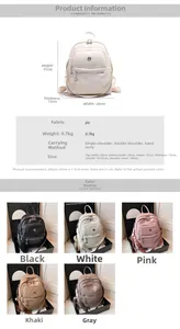 Detailed dimension guide for women's PU leather backpack with size 37x28x13cm