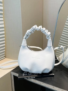 Sac Bandoulière Hobo Femme en Cuir PU avec Poignée à Volants Sac à Main Dumpling Plissé Couleur Unie Bandoulière Réglable pour le Quotidien