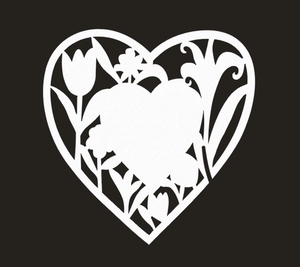 Heart Shaped Hollow Laser Cut Flower Wine Glass Place Cards Pearlescent Paper Name Cards For Wedding Banquet Party Decoration