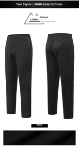 Détails du pantalon de sport noir avec taille élastique et options de couleurs multiples