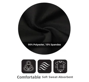 Dettaglio del tessuto dei pantaloncini da yoga in 90% poliestere e 10% elastan