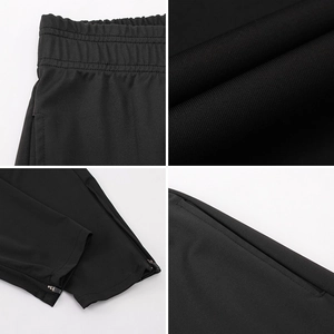 Pantalon de sport pour homme avec taille élastique et fermeture éclair à la cheville