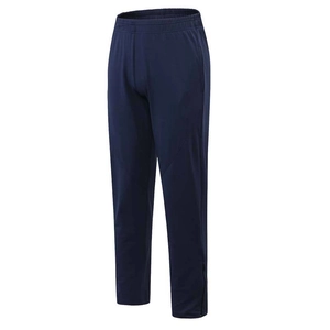 Pantalon de sport ample bleu marine pour homme avec poches et chevilles zippées