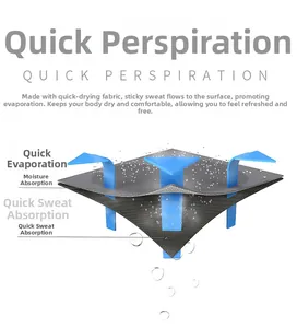 3D diagram showing quick-dry fabric layers for men's moisture-wicking sports pants
