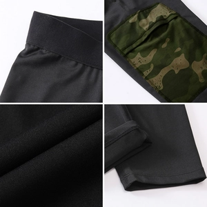 Herren Fitnesshose mit hoher Elastizität, Camouflage-Taschen und schnelltrocknendem Stoff