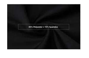 Detailed fabric texture of 85% polyester and 15% spandex high elasticity athletic material