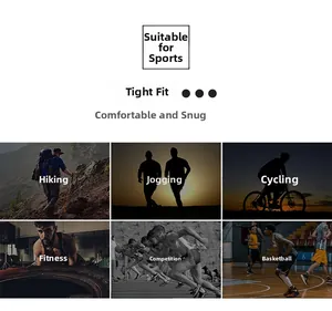 Detail showing tight fit athletic pants across various sports activities like jogging