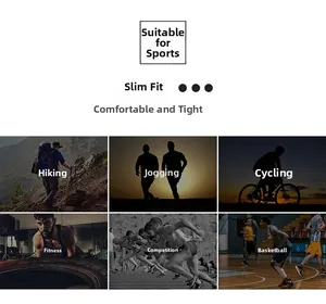 Detail showing high-elastic men's dry-fit sports shirt for hiking, running and fitness