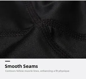Gros plan sur tissu de compression élastique avec coutures plates robustes à six fils