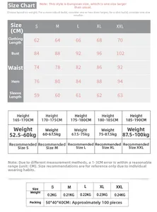 Tableau des tailles pour t-shirt compression homme avec mesures en CM et conseils de poids