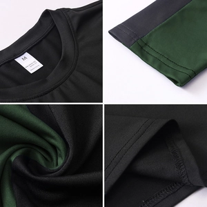 T-shirt de compression sport pour hommes avec tissu extensible et coutures de précision