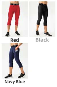 Detail of high-elasticity sports leggings with convenient side pocket for mobile phone